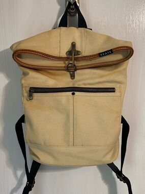 STATE Canvas fold over backpack